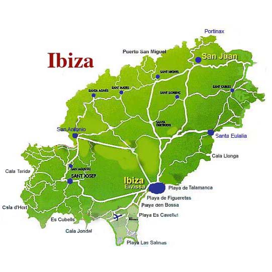 Ibiza map